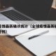 全球疫情最新确诊统计（全球疫情最新确诊统计排行榜）